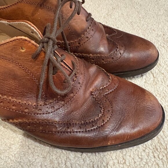 Vintage Barney's New York brown leather brogues/oxfords - Picture 4 of 8